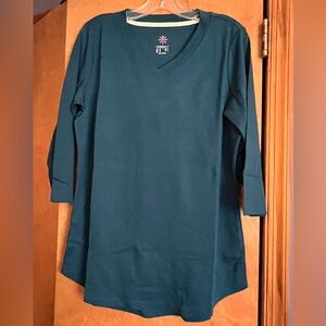 Brand new!! Isaac Mizrahi Live 3/4 sleeve blue